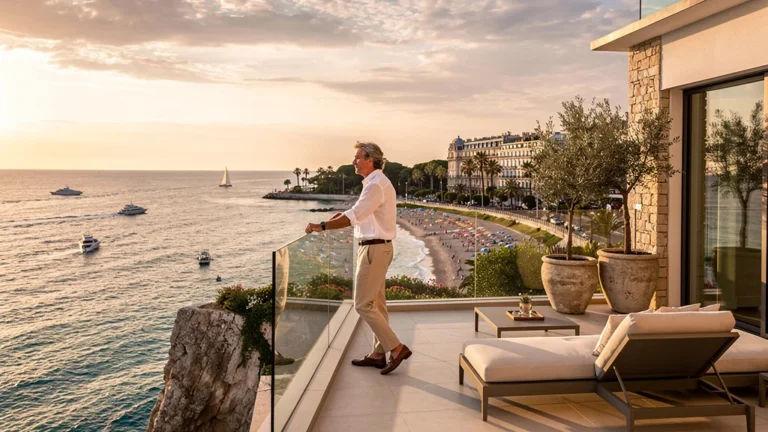 Vue spectaculaire sur mer à Nice depuis une villa luxueuse après 4 ans d’observation du marché immobilier
