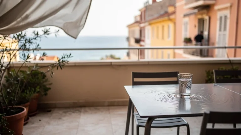Mon retour brutal sur une grande terrasse à nice côté mistral