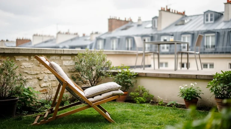 Mon verdict sur les biens avec jardin privatif face aux terrasses à vue sur toits