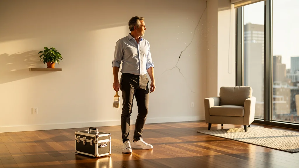 Appartement rénové après achat d’un bien décoté avec défaut facile à corriger, satisfaction du propriétaire