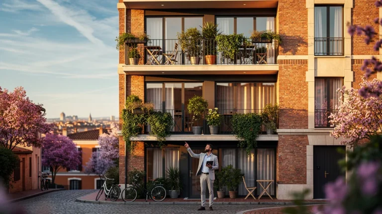 Façade d’immeuble à Toulouse montrant dernier et deuxième étage pour revente rapide immobilière