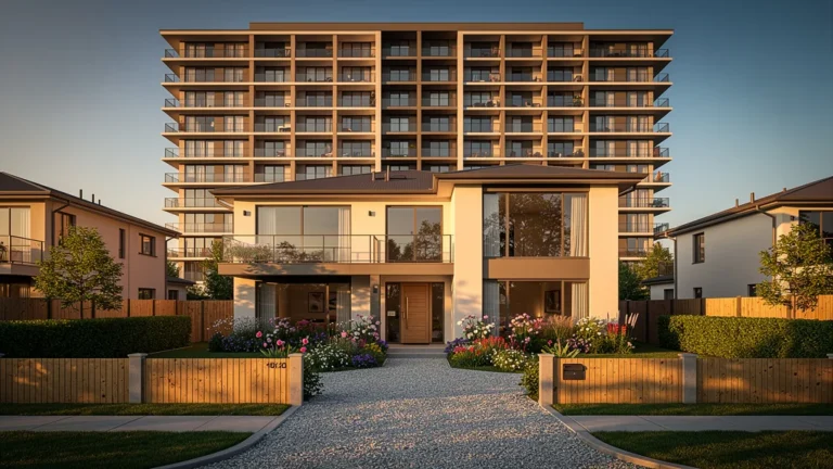 Maison résidentielle sous vis-à-vis imposant impactant négativement la revente immobilière